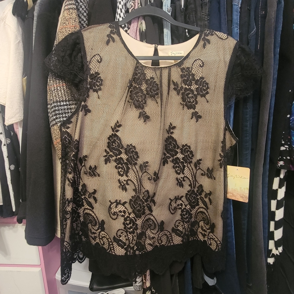 Lace top.